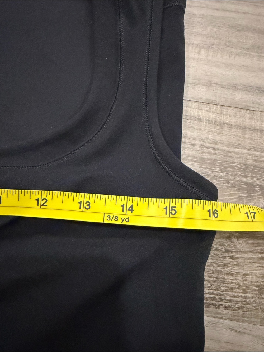 Athleta Ruched Center Front Black Tank - Picture 3 of 4